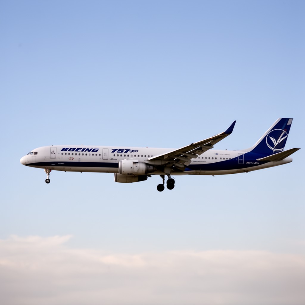 AI-generated illustration of Boeing 757