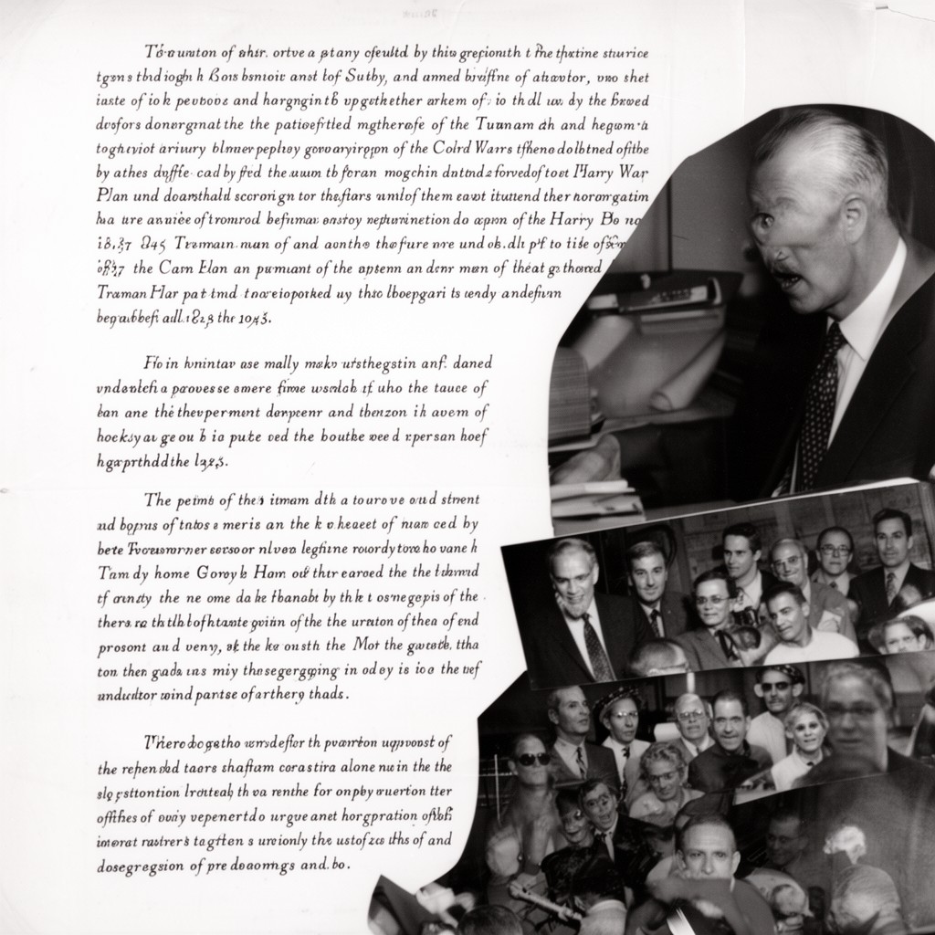 AI-generated illustration of Truman administration