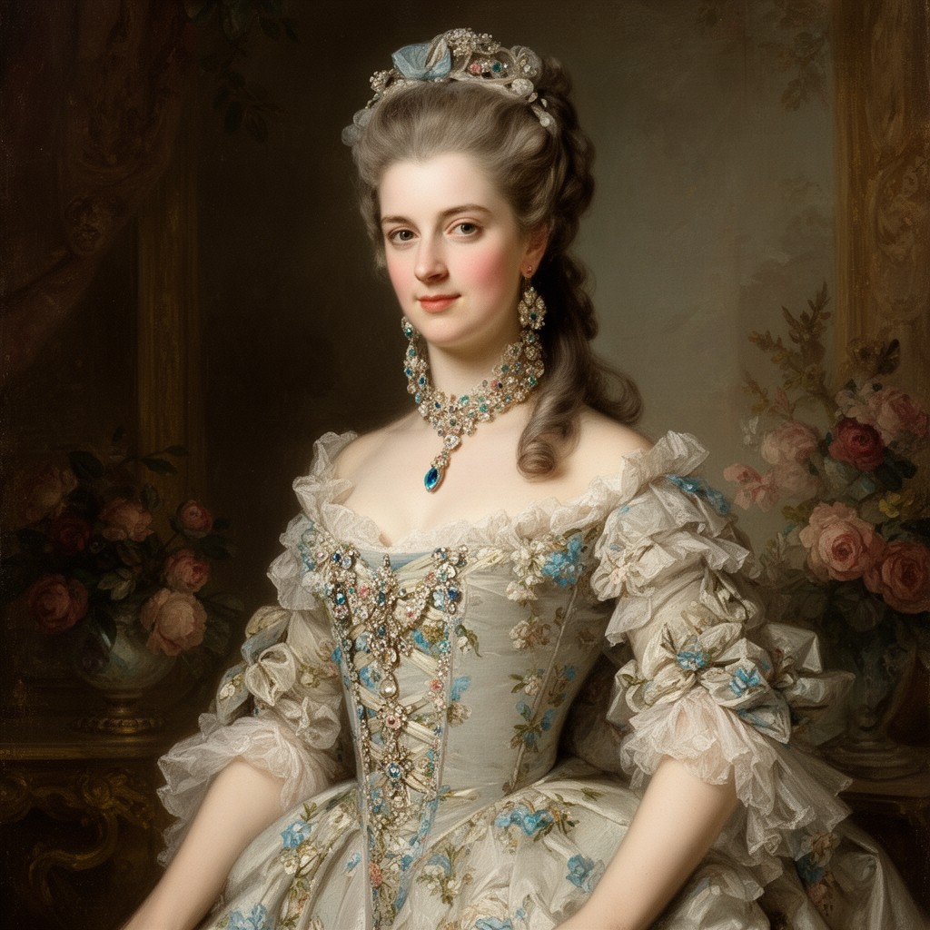 AI-generated illustration of Madame de Pompadour
