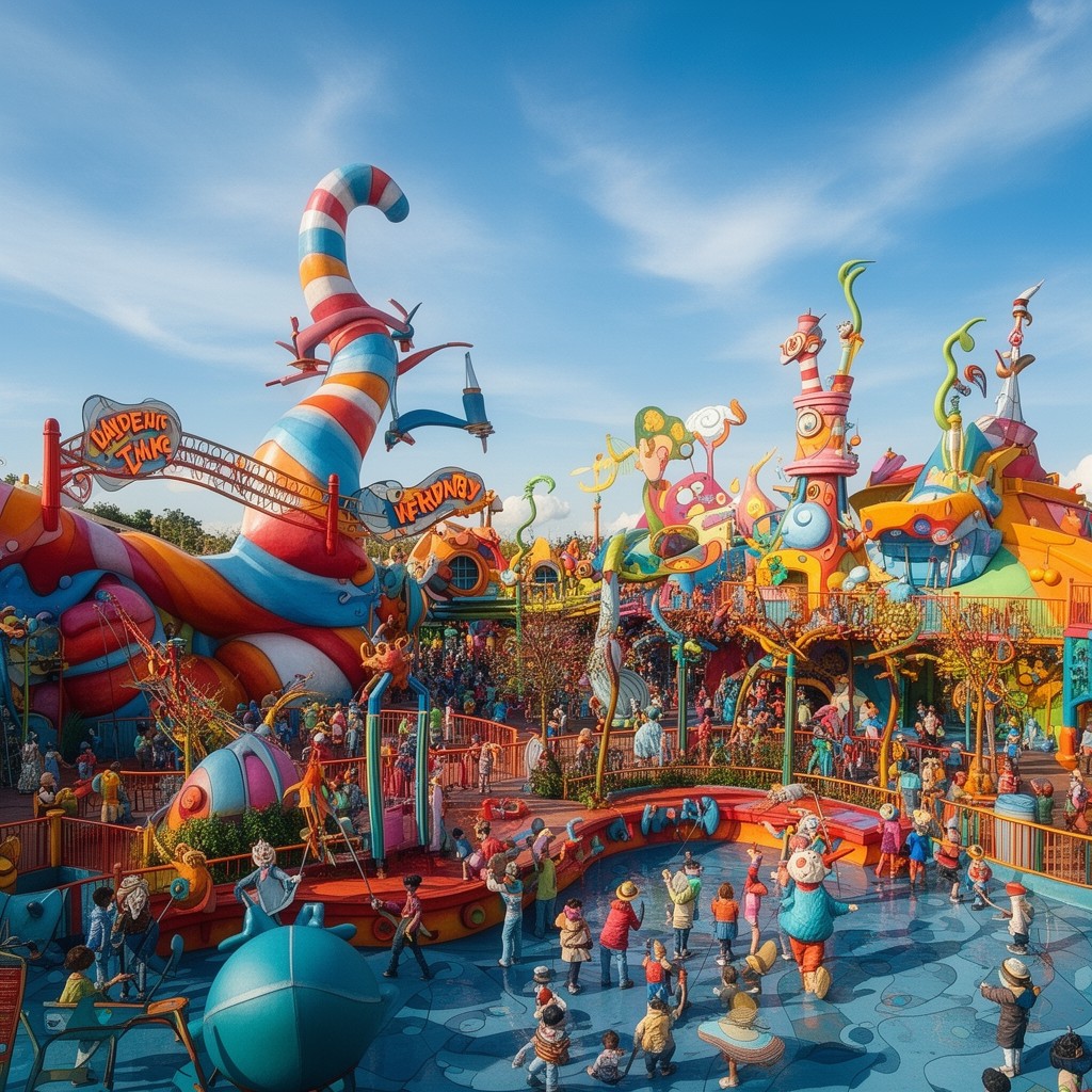 AI-generated illustration of Seuss Landing