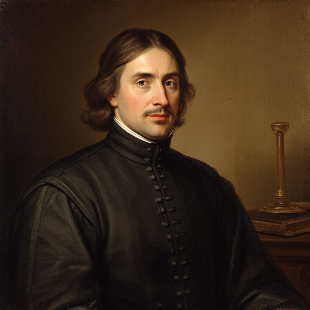 AI-generated illustration of Jacobus Arminius