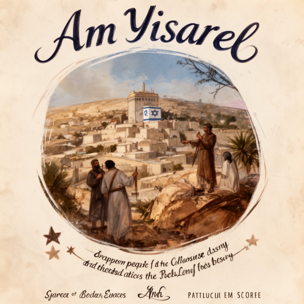 AI-generated illustration of Am Yisrael