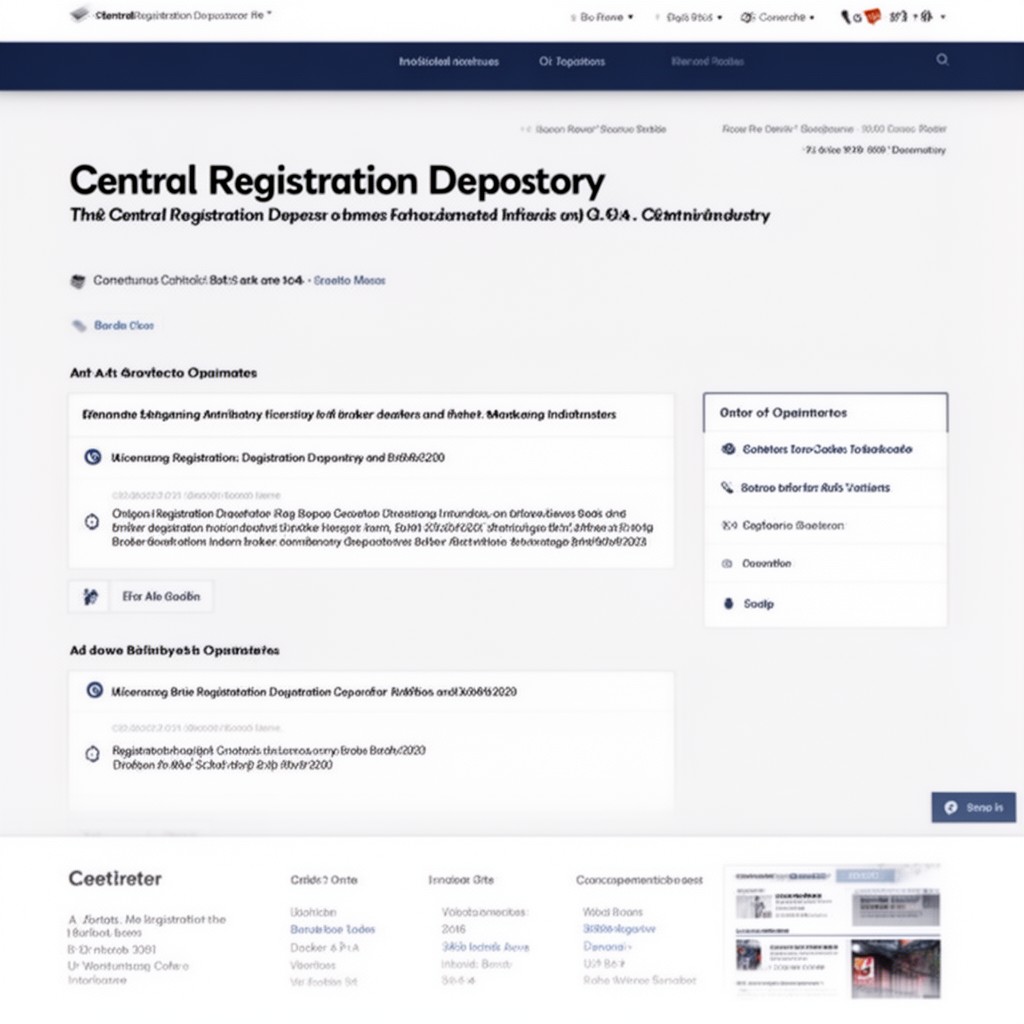 AI-generated illustration of Central Registration Depository