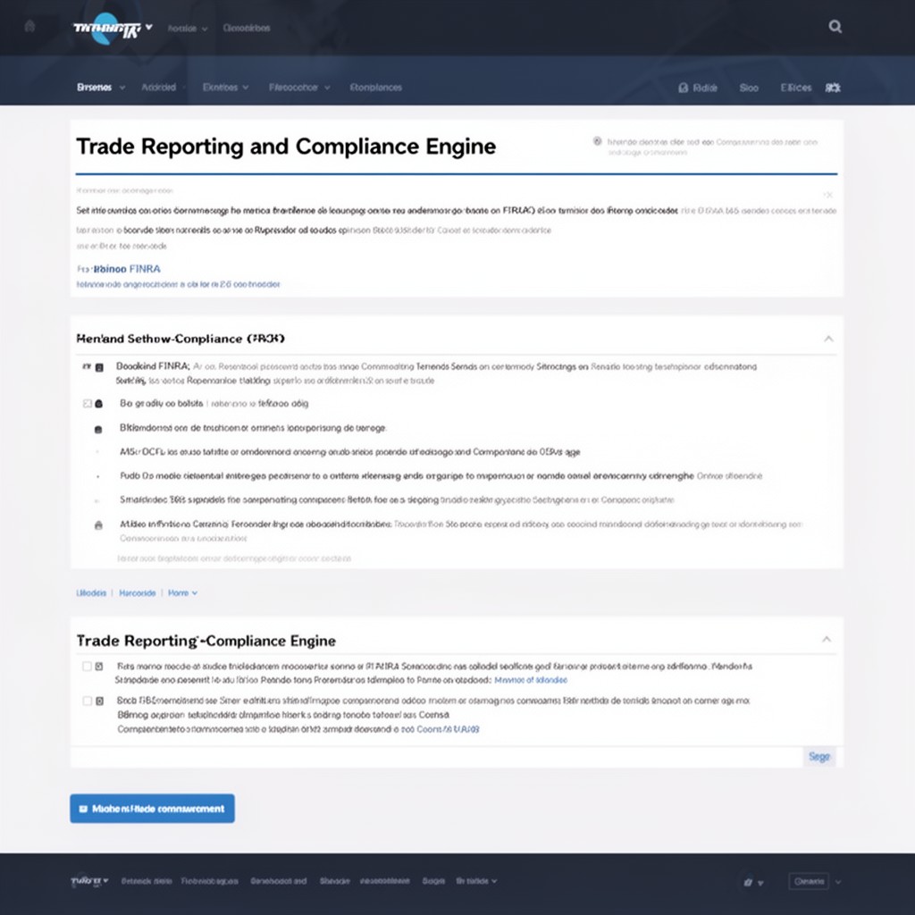 AI-generated illustration of Trade Reporting and Compliance Engine