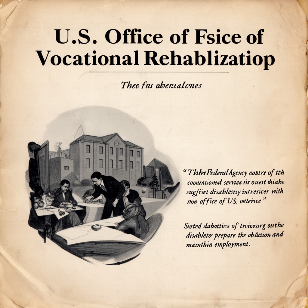AI-generated illustration of U.S. Office of Vocational Rehabilitation