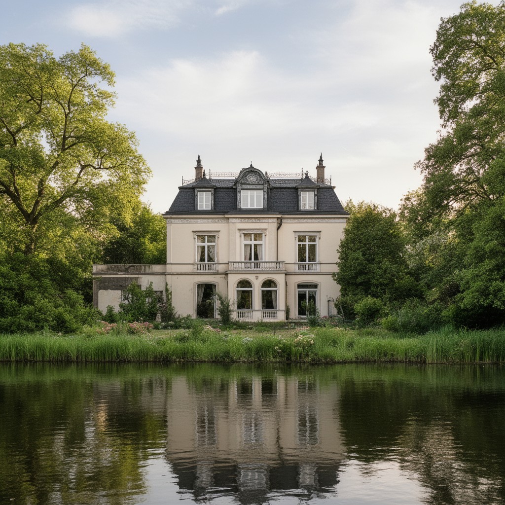 AI-generated illustration of Villa Marlier