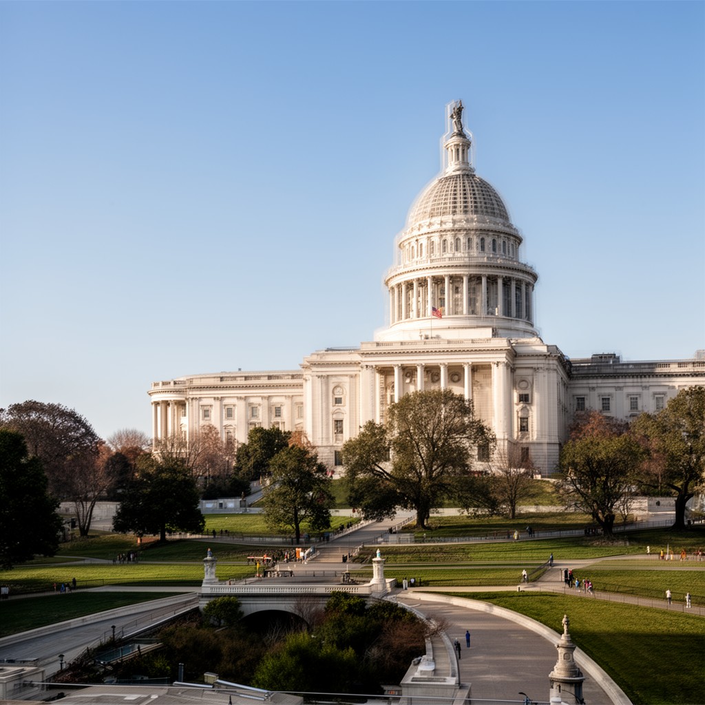 AI-generated illustration of Washington, D.C.