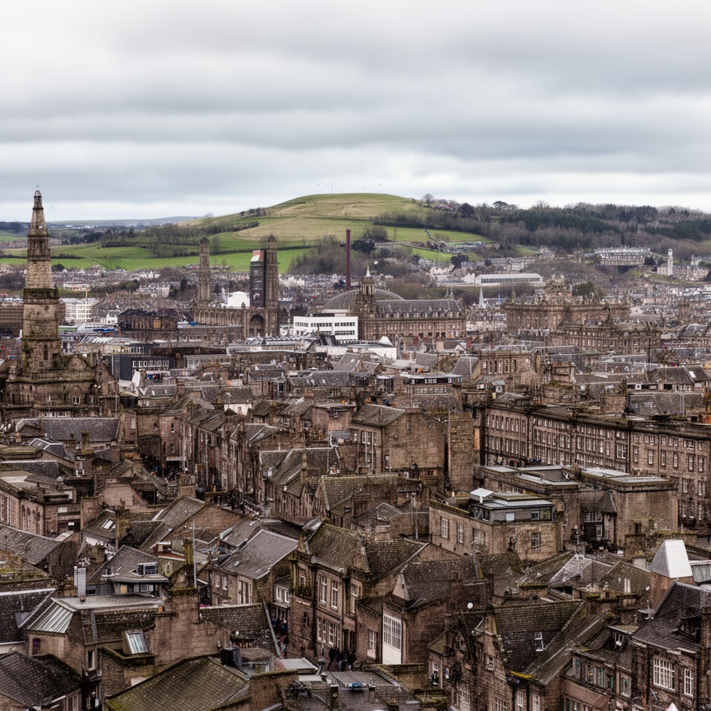 AI-generated illustration of Dunfermline, Fife, Scotland