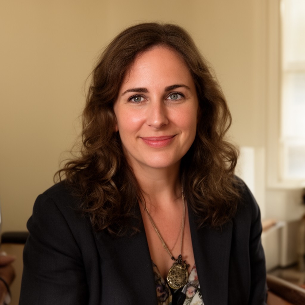 AI-generated illustration of Rebecca Miller