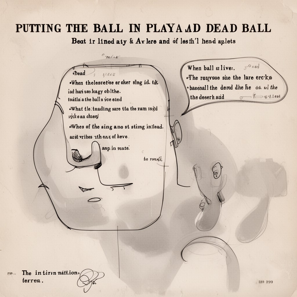 AI-generated illustration of Putting the Ball in Play and Dead Ball