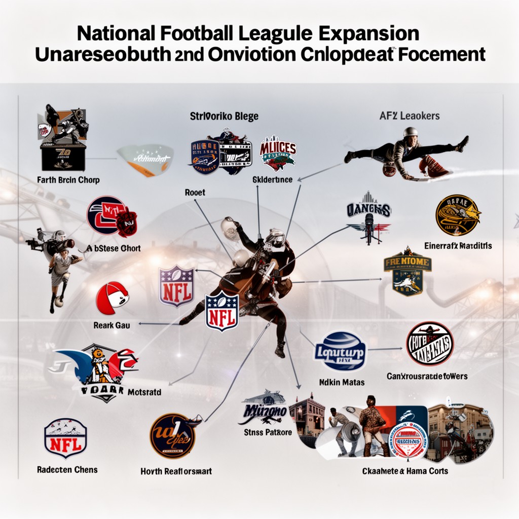 AI-generated illustration of National Football League expansion and realignment