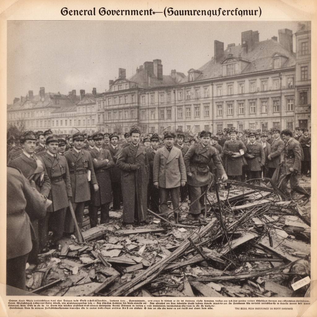AI-generated illustration of General Government (Nazi-occupied Poland)