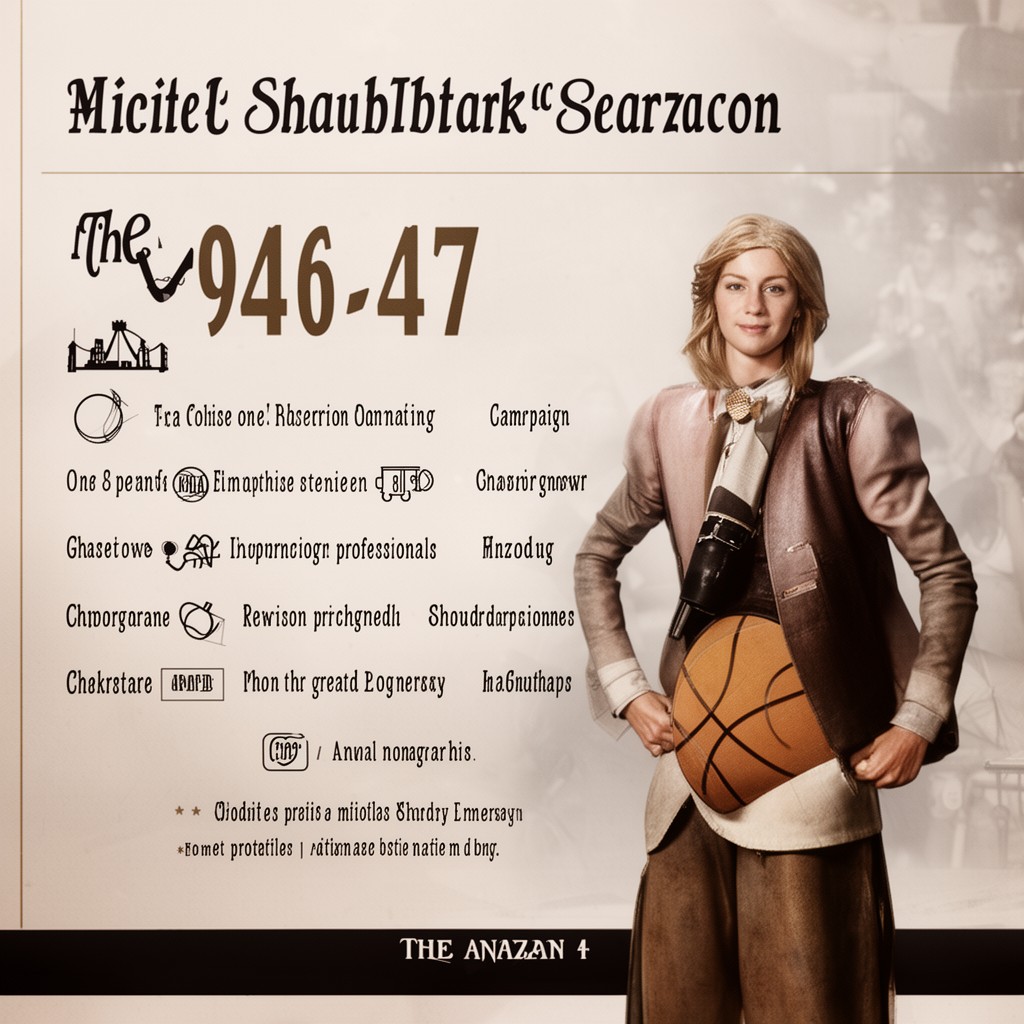AI-generated illustration of 1946–47 BAA season