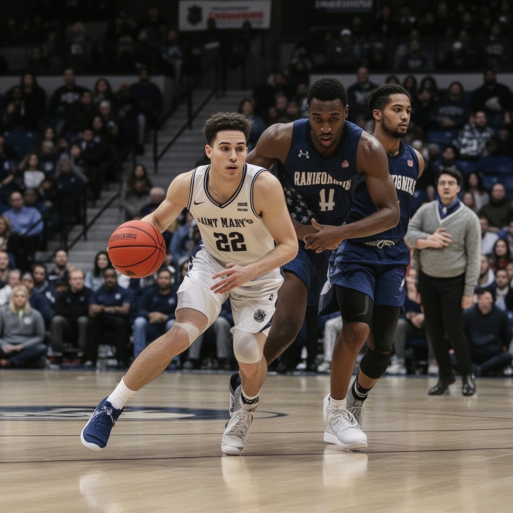 AI-generated illustration of Saint Mary's Gaels men's basketball