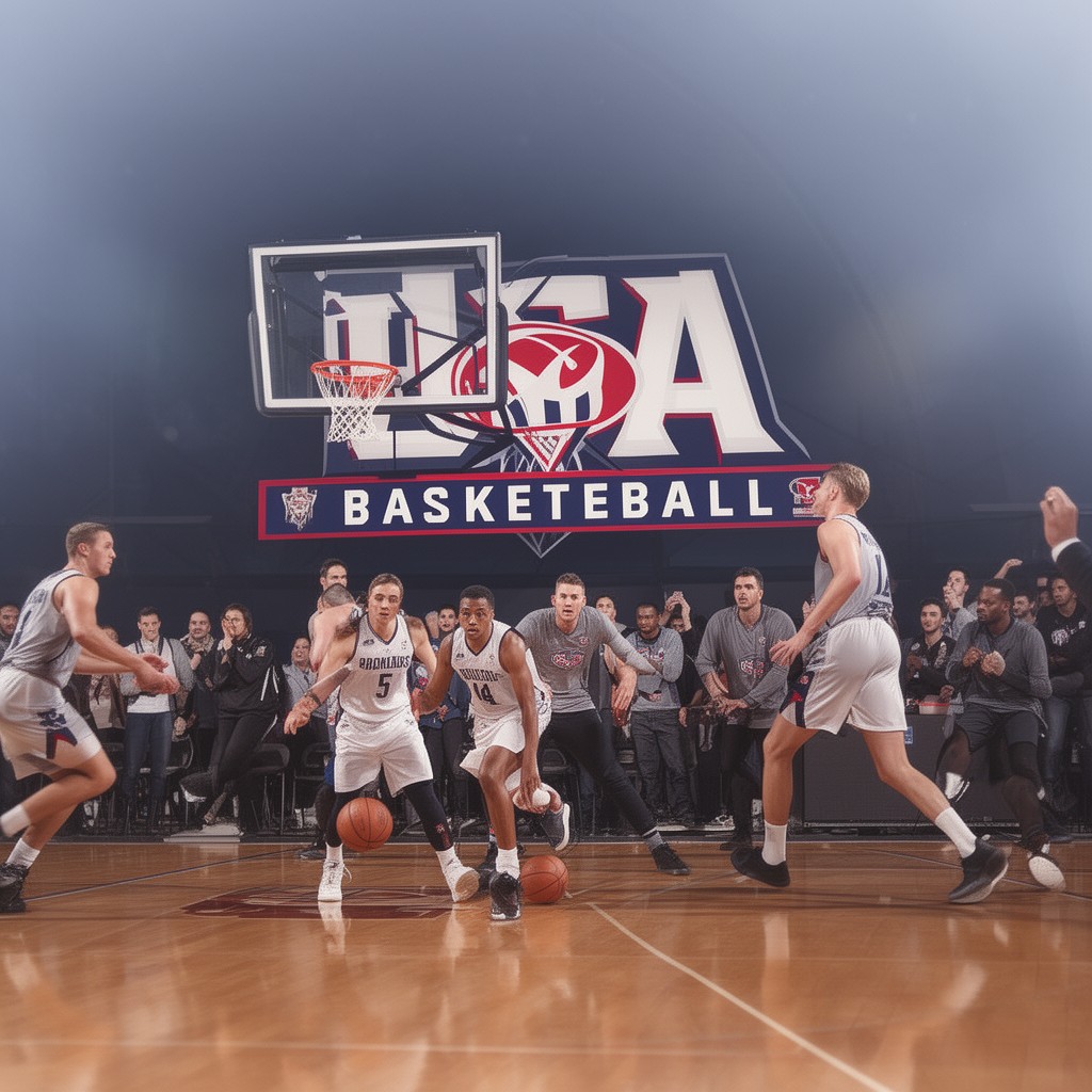 AI-generated illustration of USA Basketball