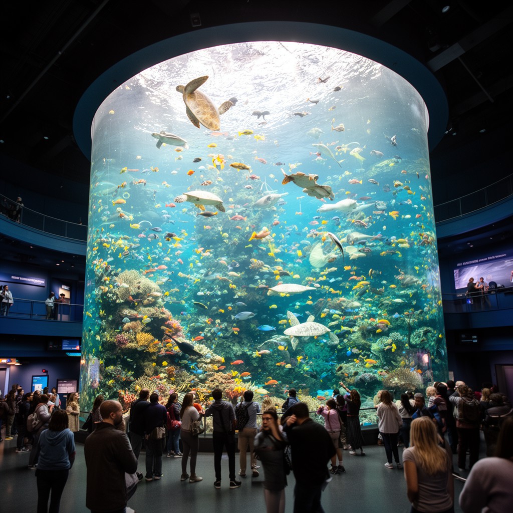 AI-generated illustration of Giant Ocean Tank