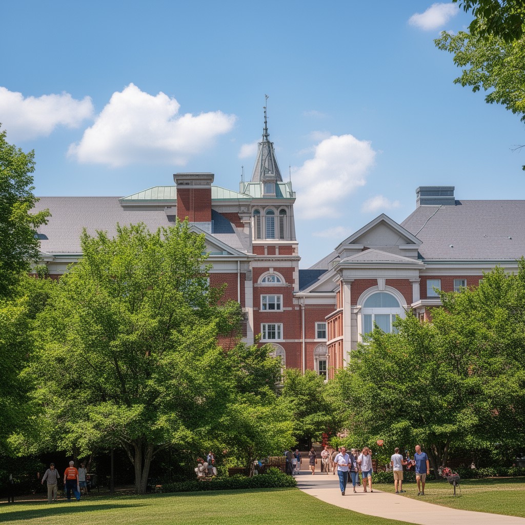 AI-generated illustration of Davidson College