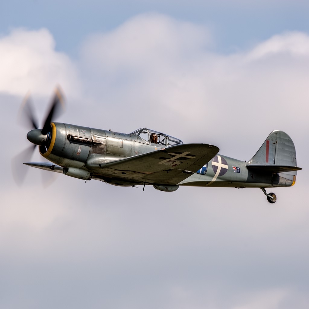 AI-generated illustration of Macchi C.202 Folgore