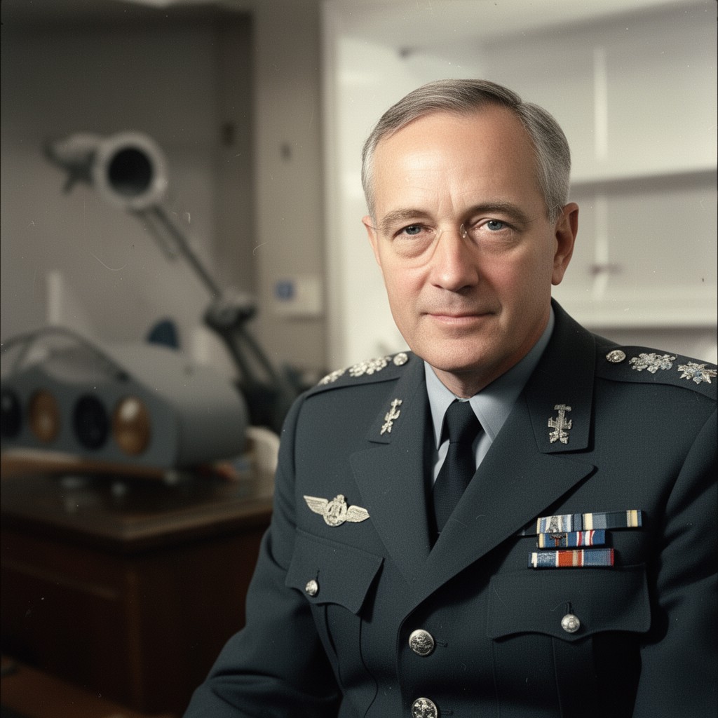 AI-generated illustration of Air Marshal Sir Christopher Hartley