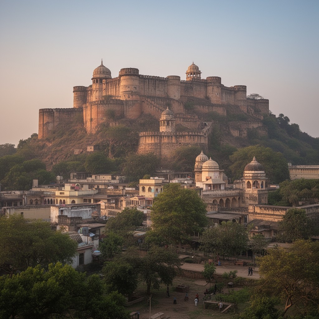AI-generated illustration of Gwalior