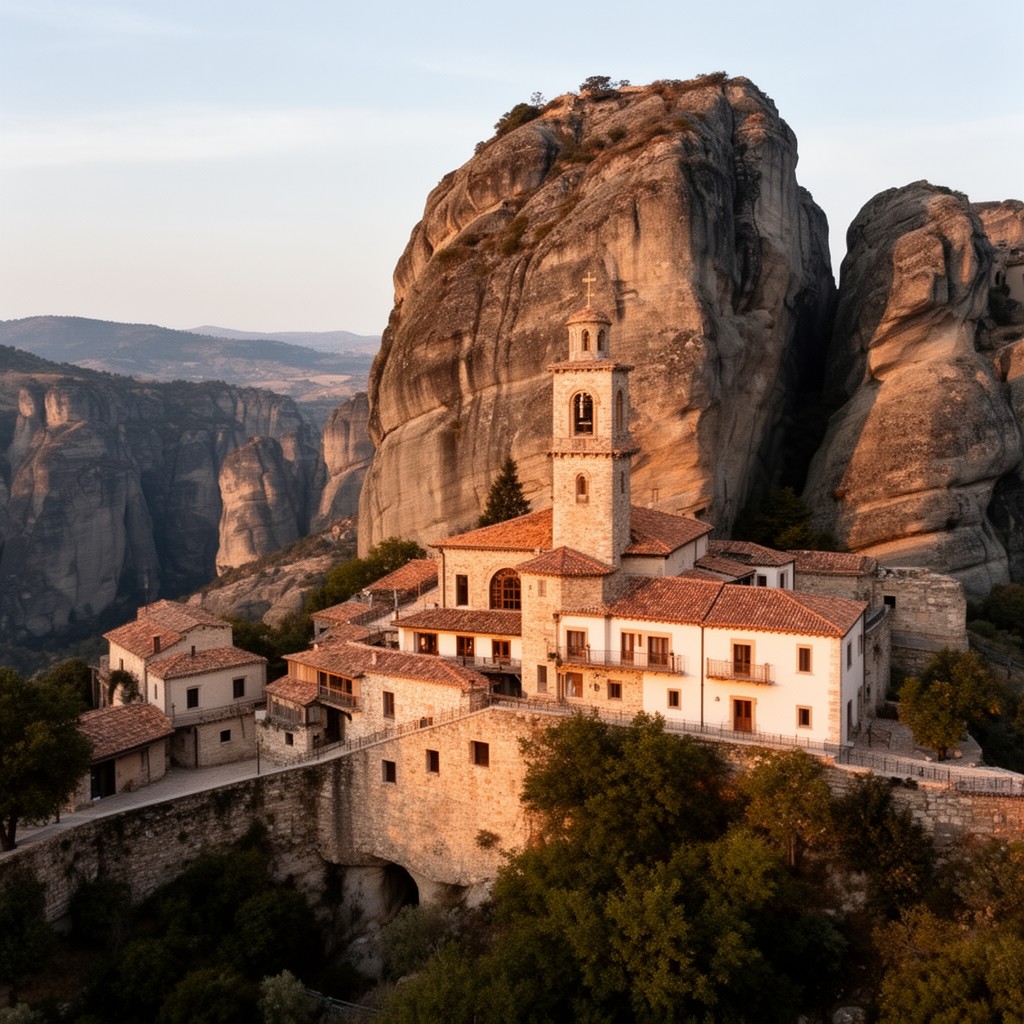 AI-generated illustration of St. Stephen Monastery