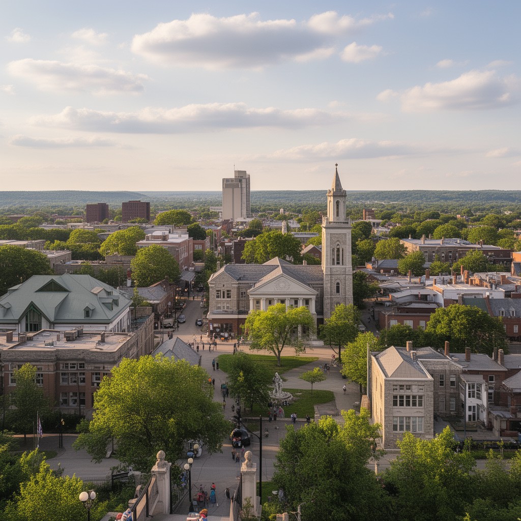 AI-generated illustration of Fulton, Missouri