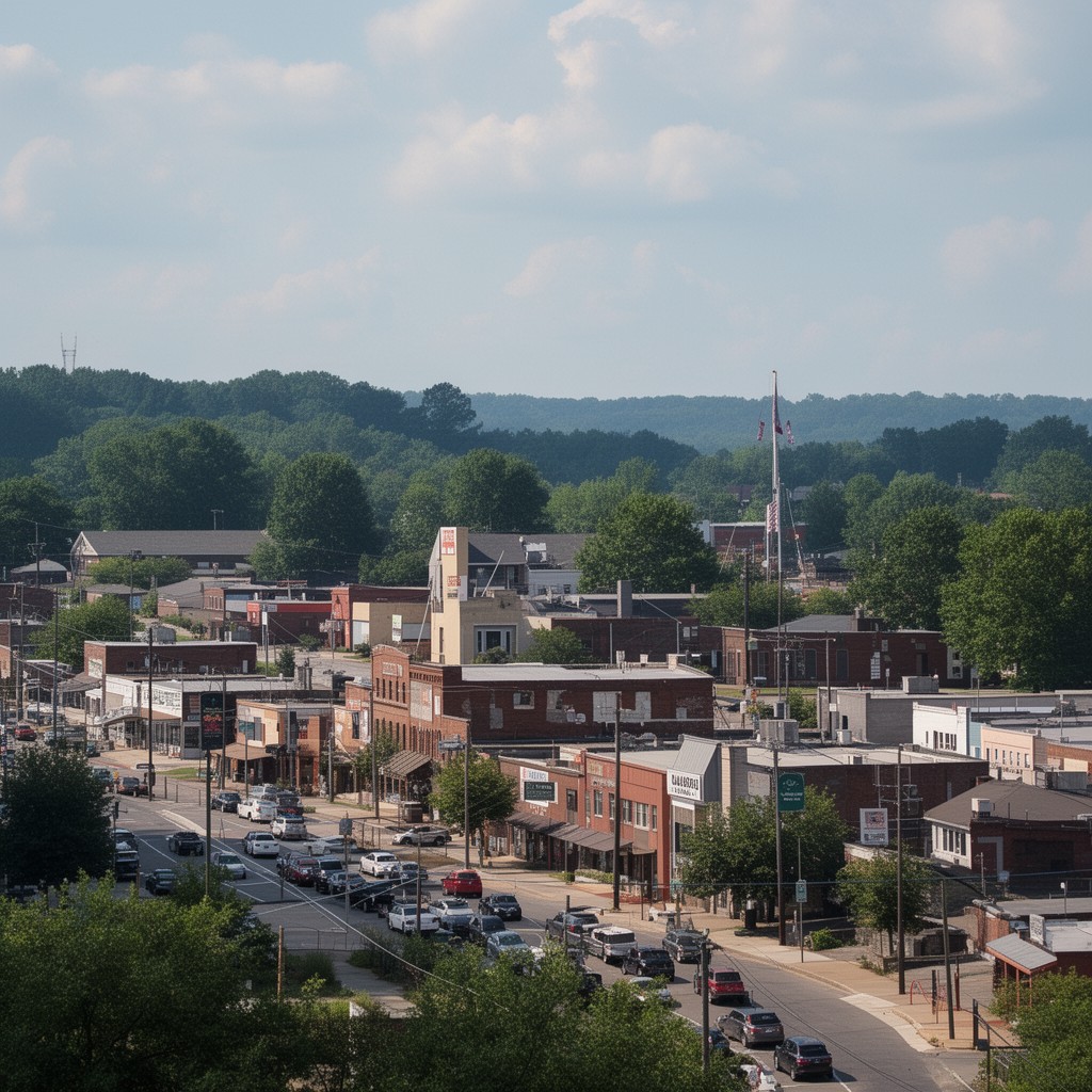 AI-generated illustration of Calera, Alabama