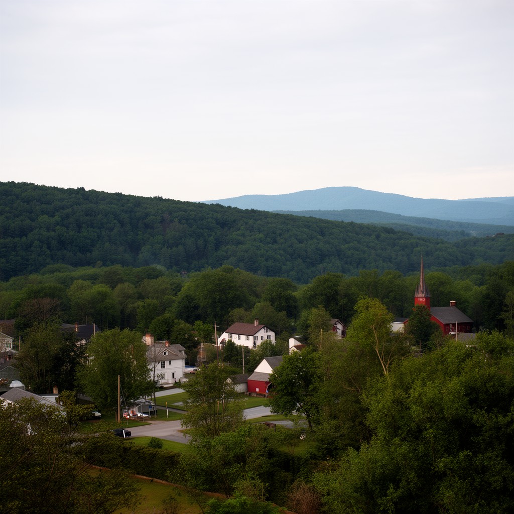AI-generated illustration of Litchfield County, Connecticut