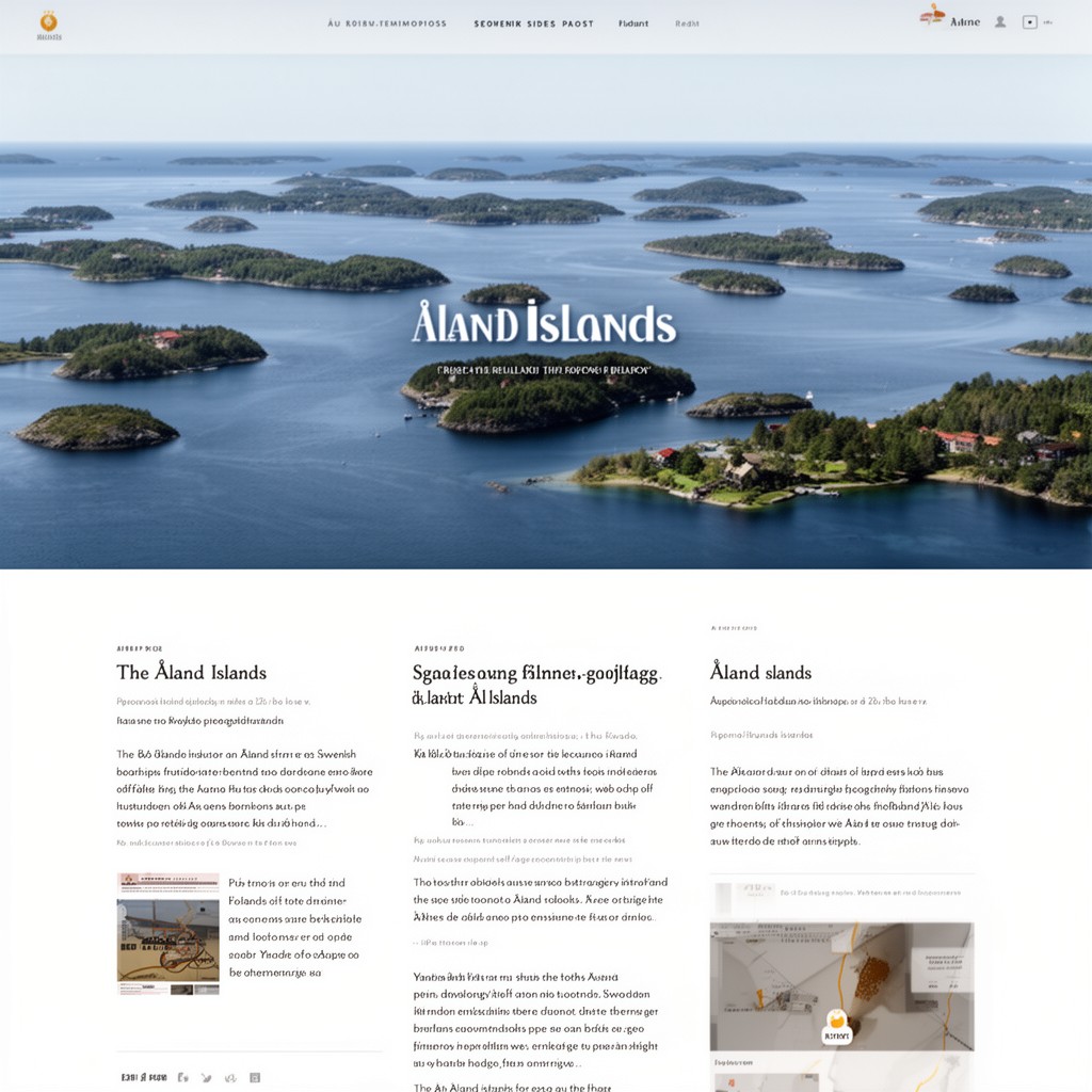 AI-generated illustration of Åland Islands