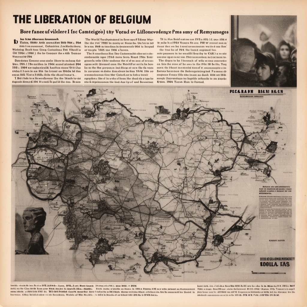 AI-generated illustration of Liberation of Belgium