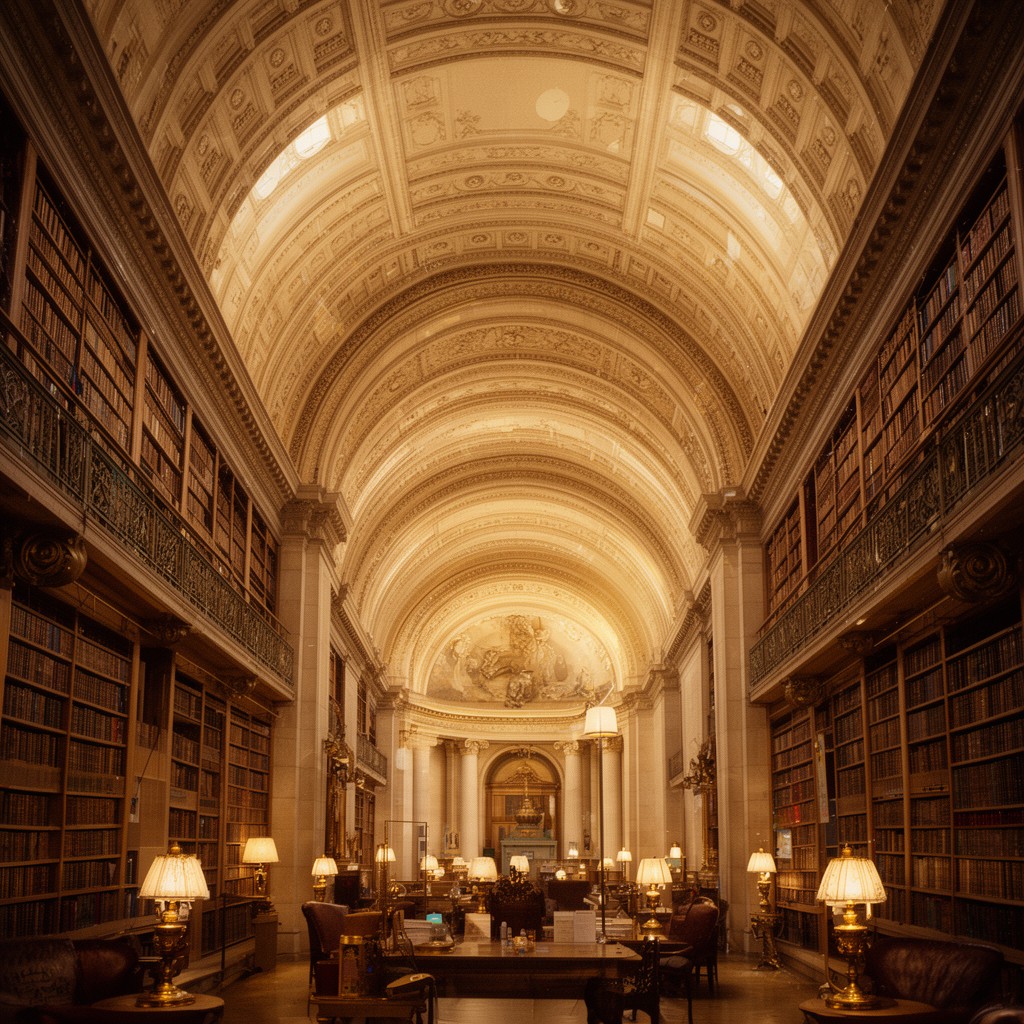 AI-generated illustration of Lenox Library, New York City