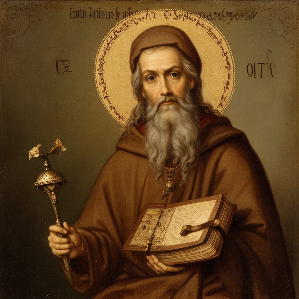 AI-generated illustration of St. Symeon the New Theologian