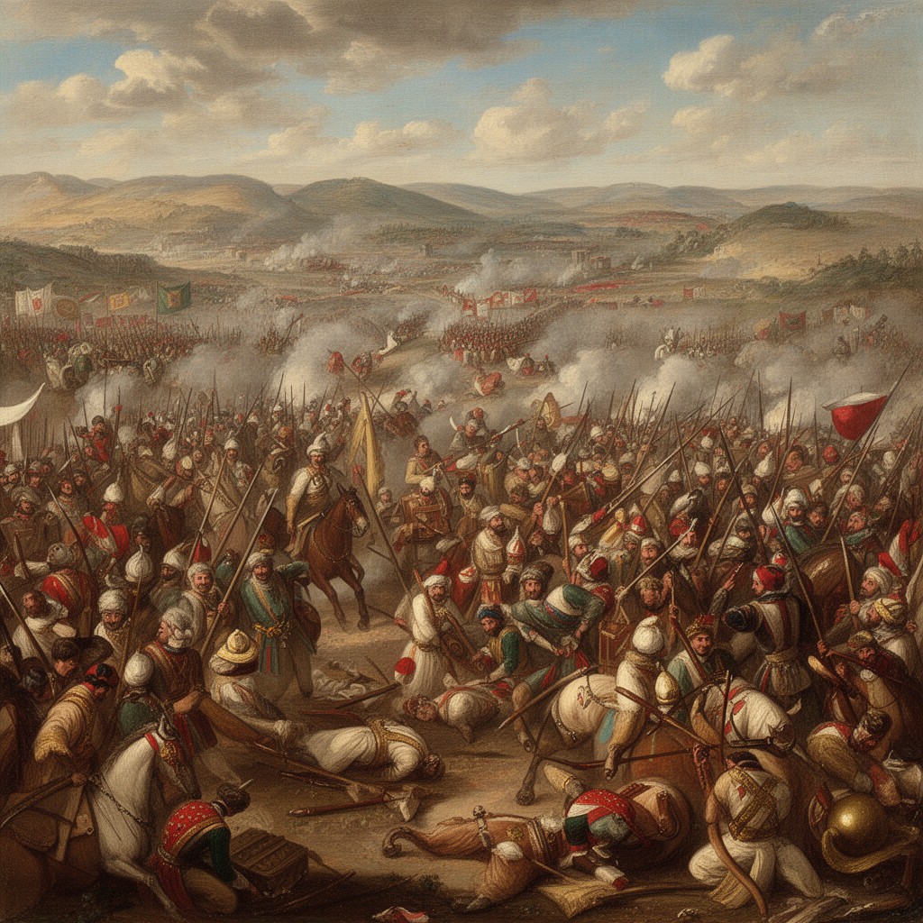 AI-generated illustration of Battle of Zenta