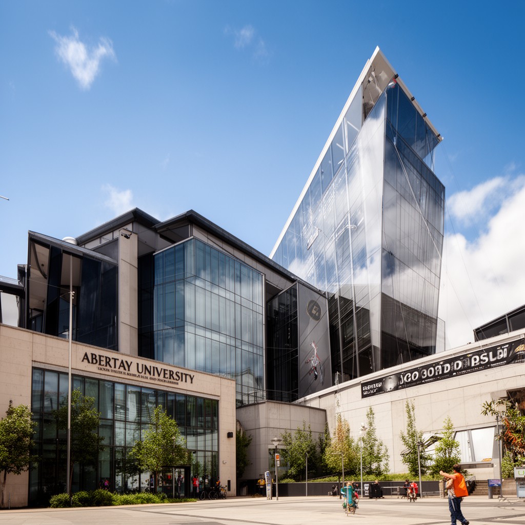 AI-generated illustration of Abertay University