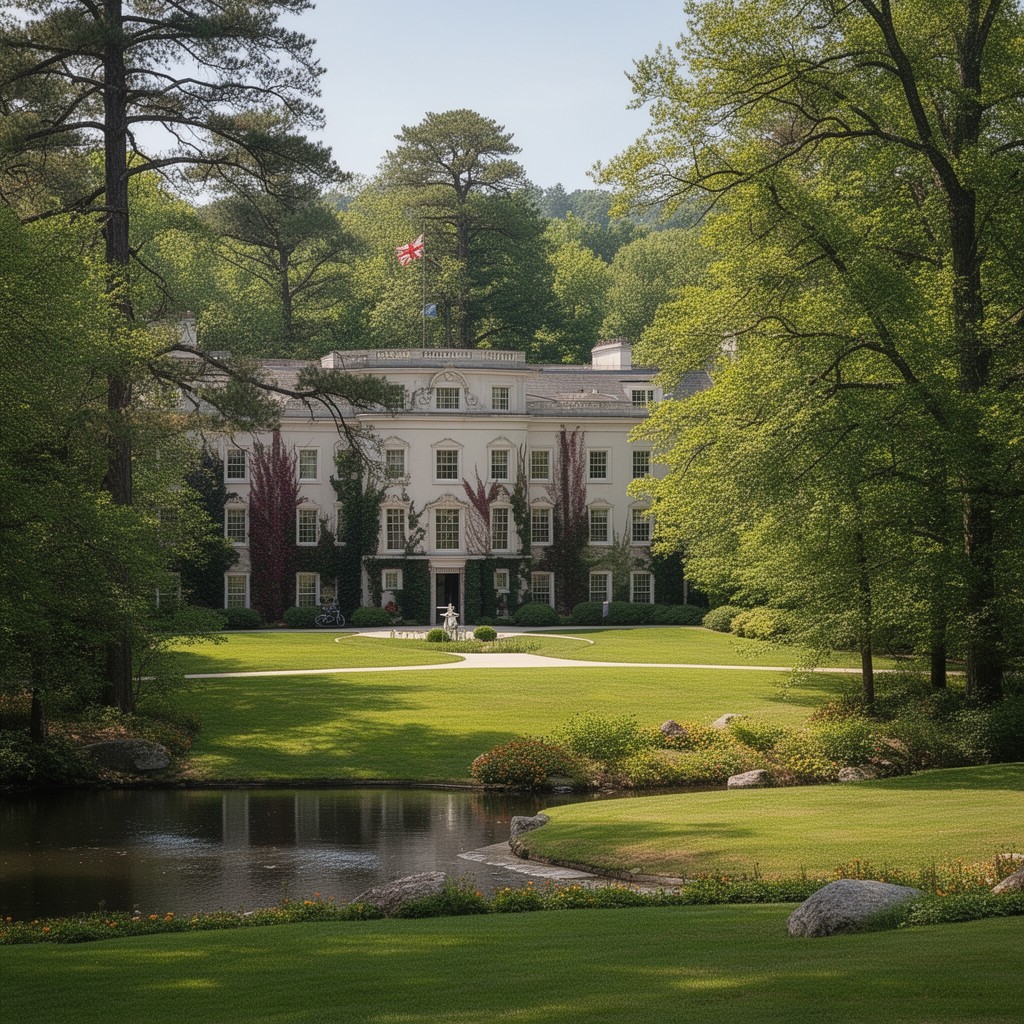 AI-generated illustration of Tuxedo Park, New York