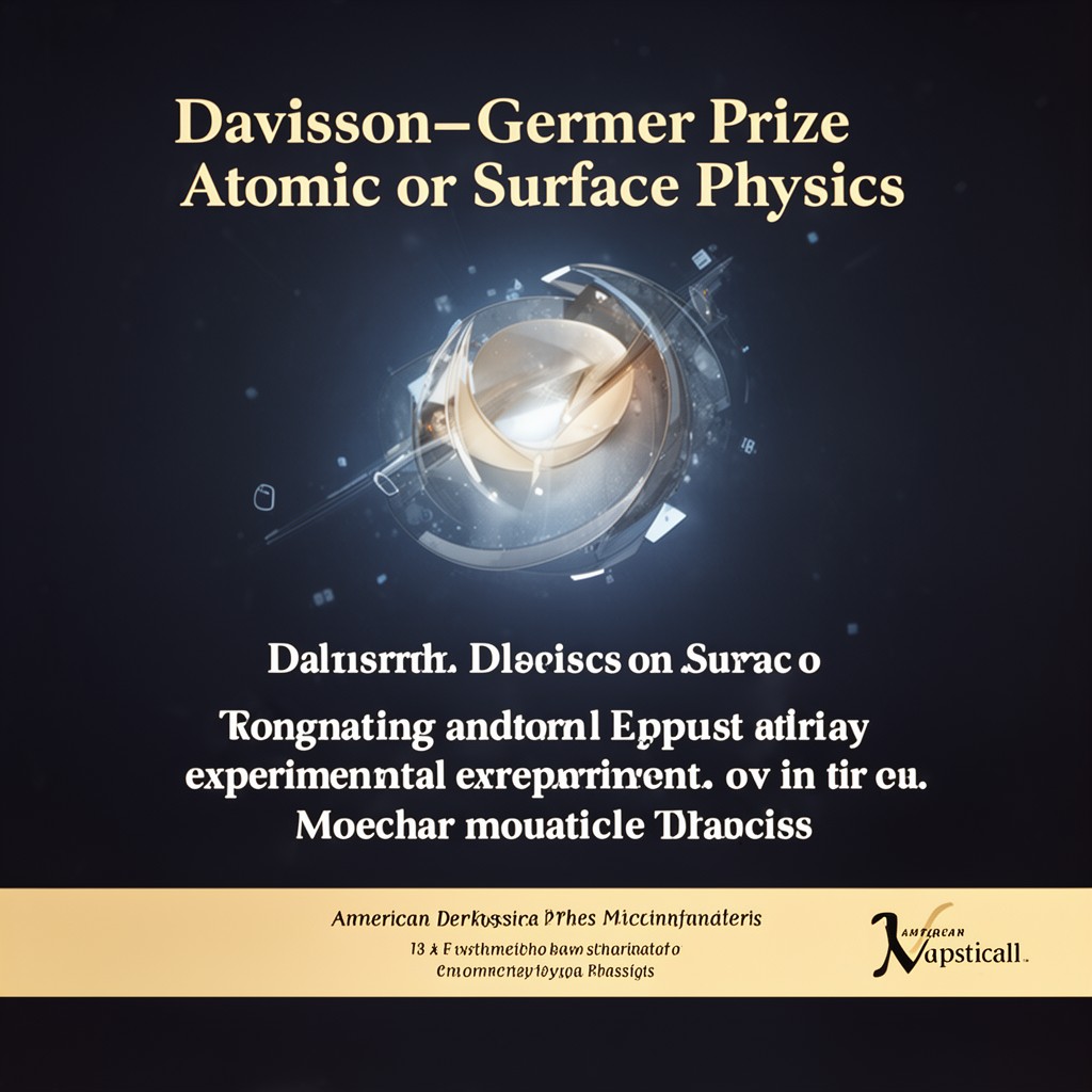 AI-generated illustration of Davisson–Germer Prize in Atomic or Surface Physics
