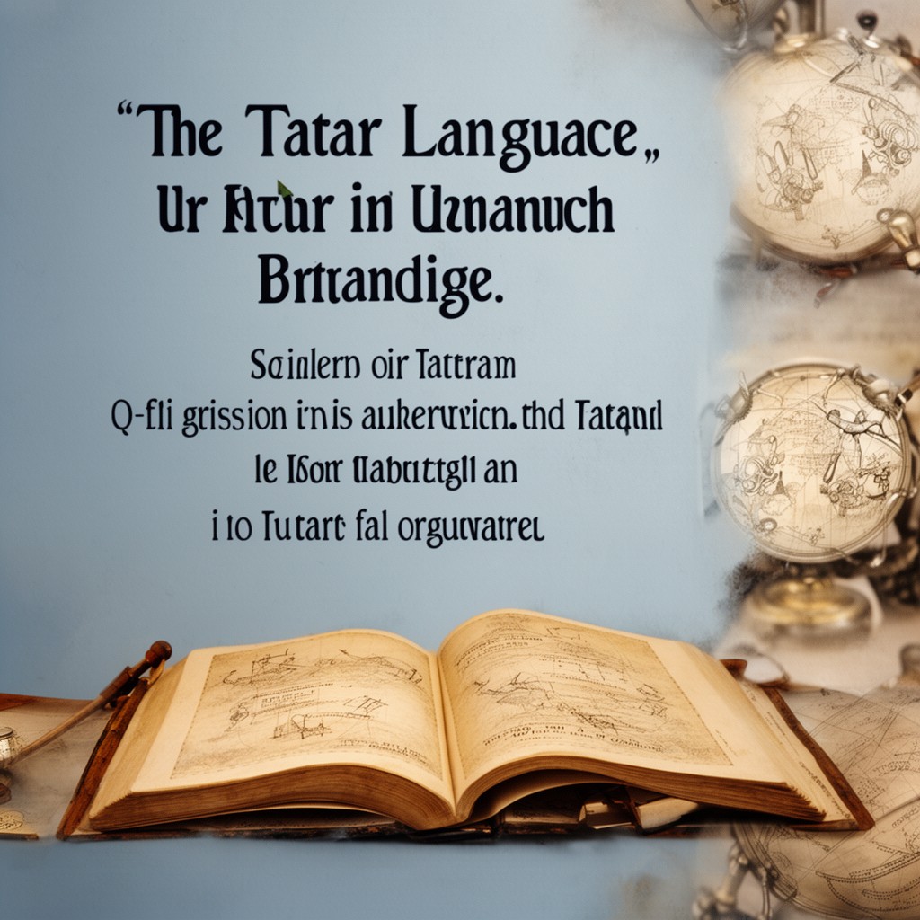 AI-generated illustration of Tatar language