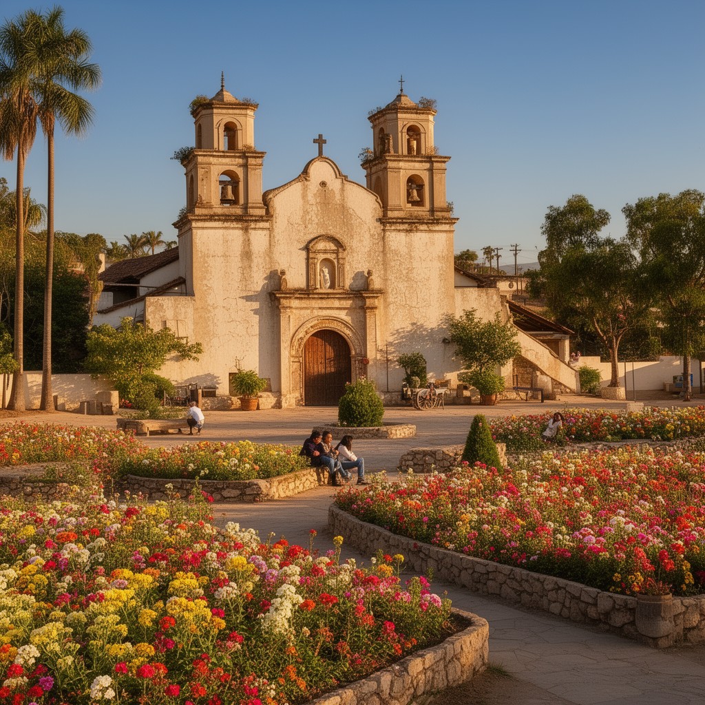 AI-generated illustration of Mission San Diego de Alcalá