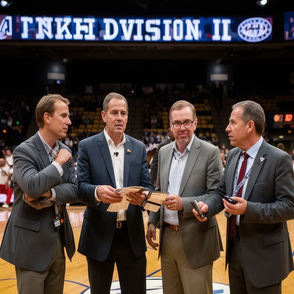 AI-generated illustration of NCAA Division III men's basketball coaches