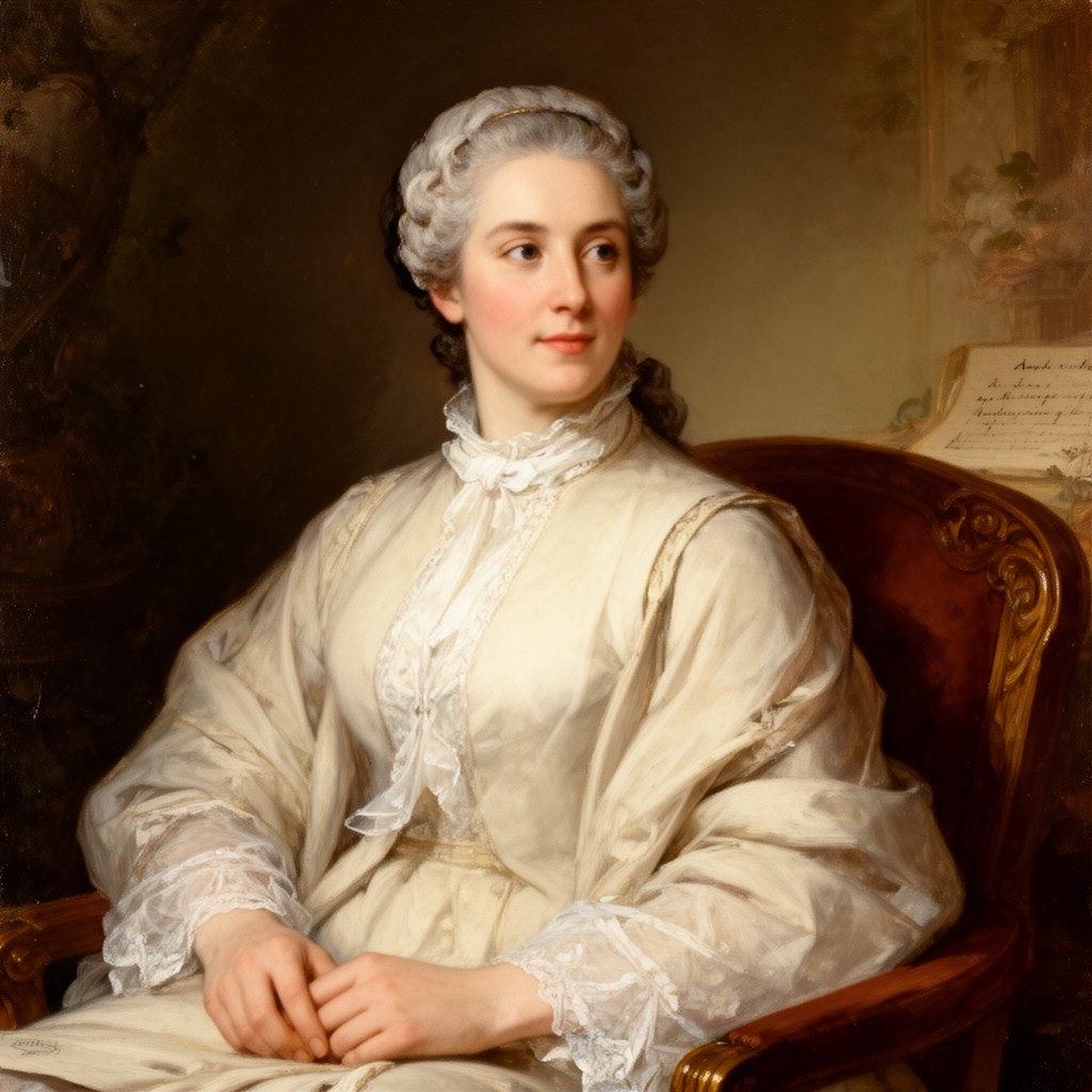 AI-generated illustration of Anna Seward