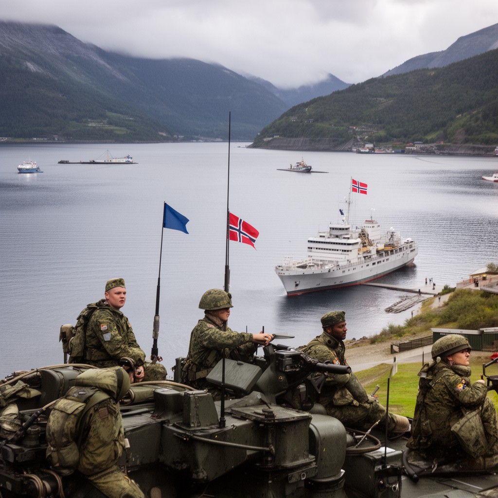 AI-generated illustration of Norwegian Armed Forces