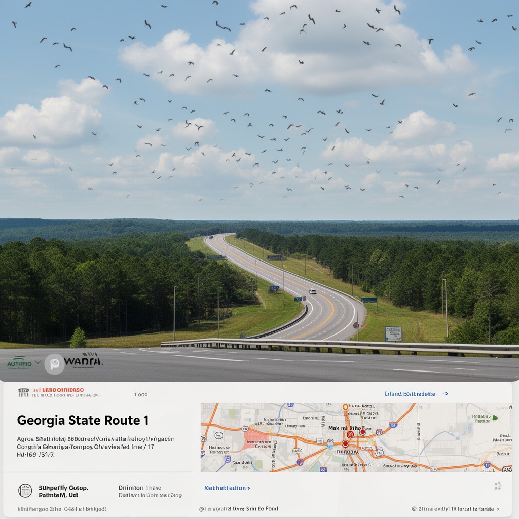 AI-generated illustration of Georgia State Route 1