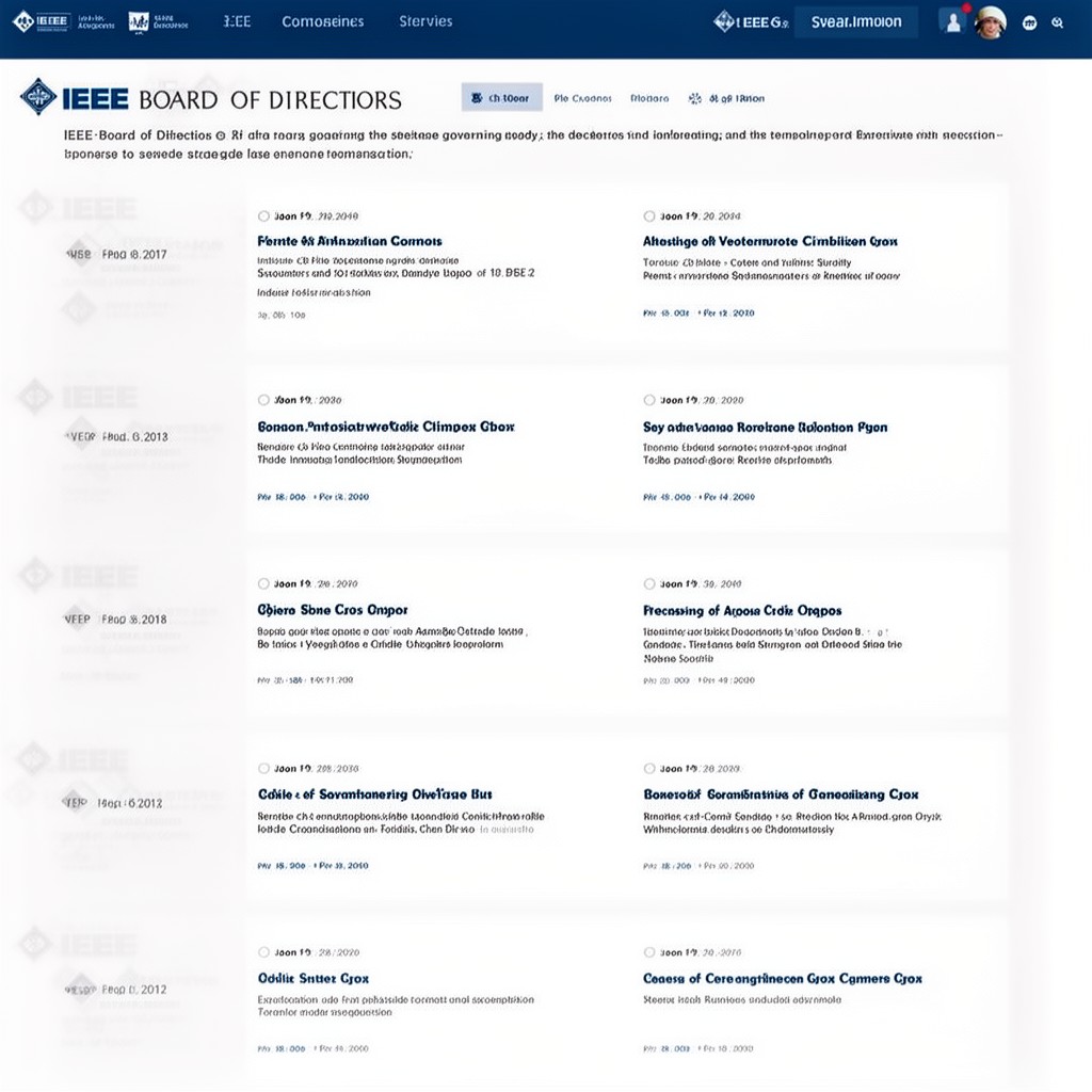 AI-generated illustration of IEEE Board of Directors