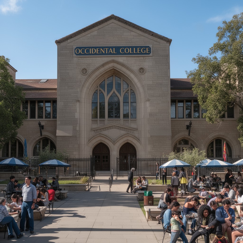 AI-generated illustration of Occidental College