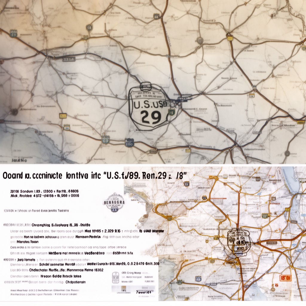 AI-generated illustration of U.S. Route 29