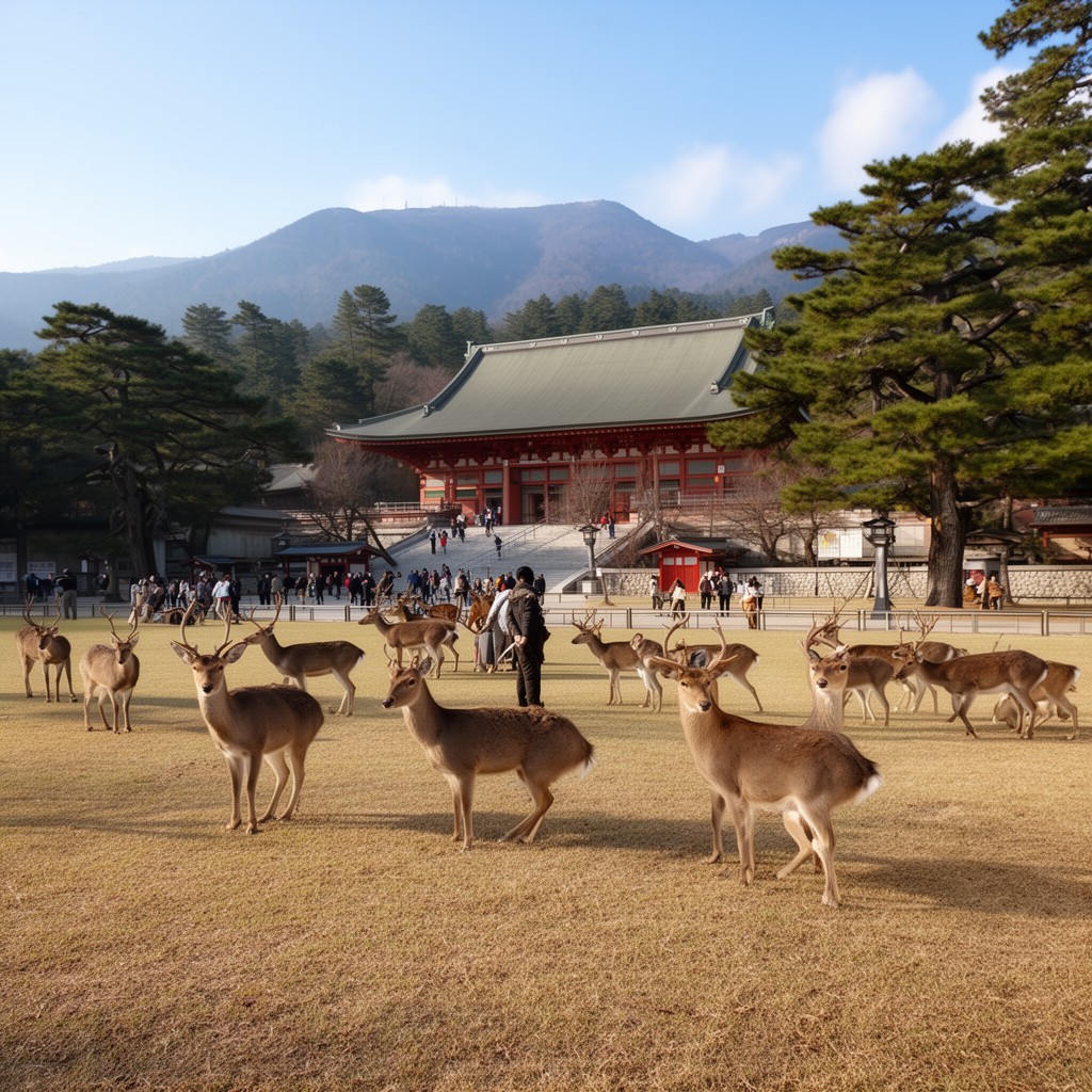 AI-generated illustration of Nara Prefecture