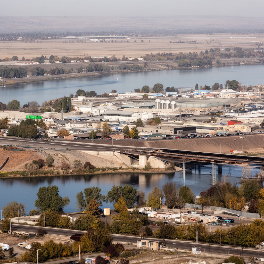 AI-generated illustration of Pasco, Washington