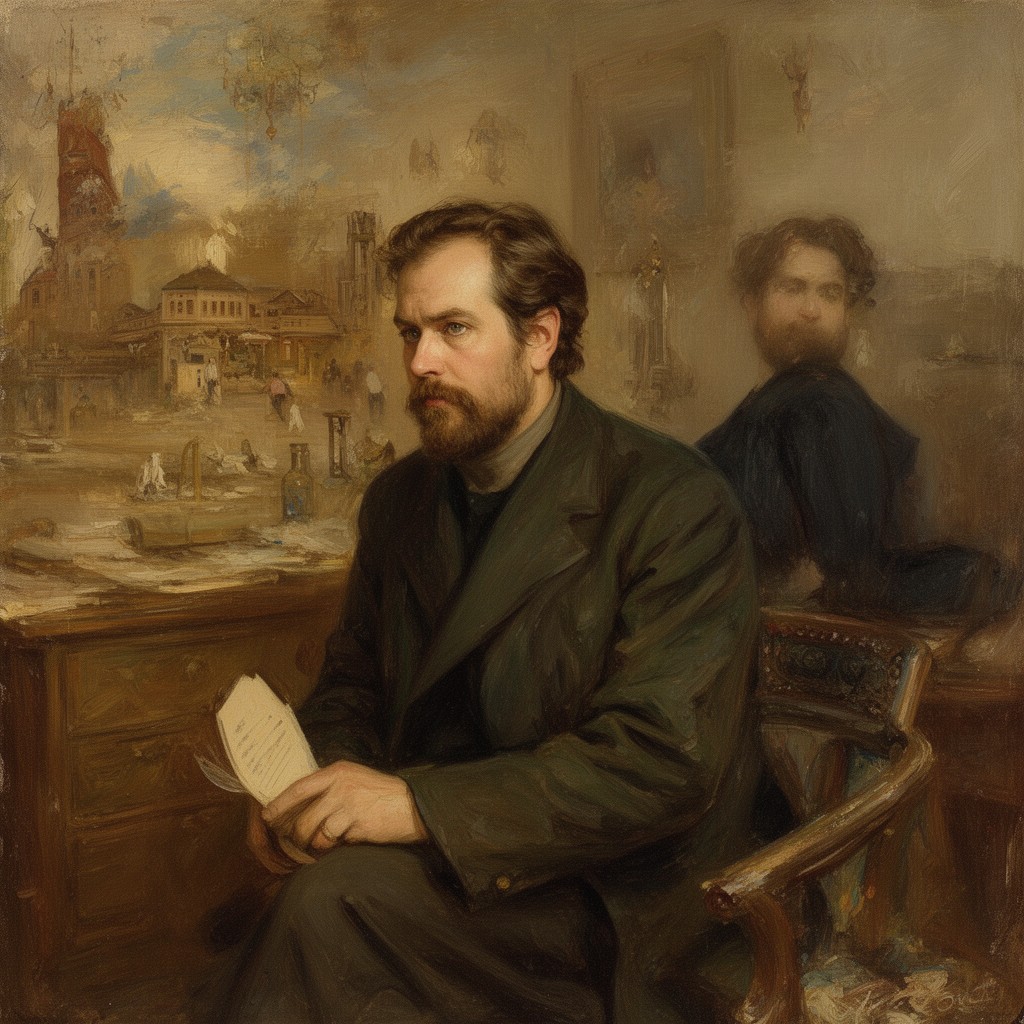 AI-generated illustration of William Merritt Chase