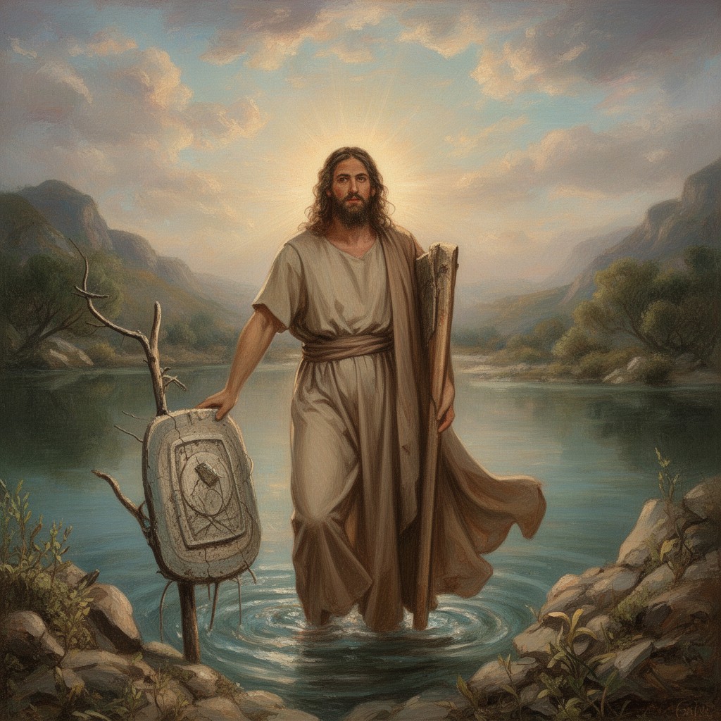 AI-generated illustration of John the Baptist