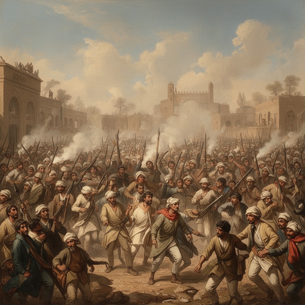 AI-generated illustration of Indian Rebellion of 1857